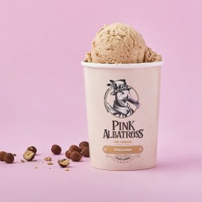 PINK ALBATROSS Helado 100% vegetal de avellana 450 ml